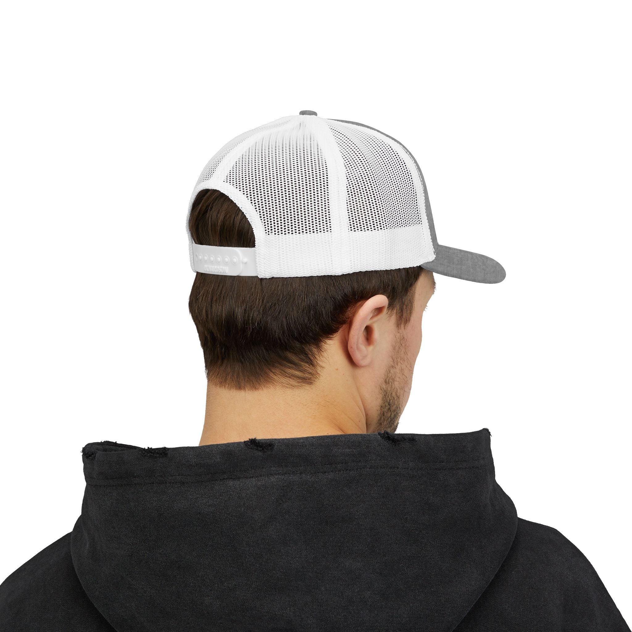 Snapback Trucker Cap white logo
