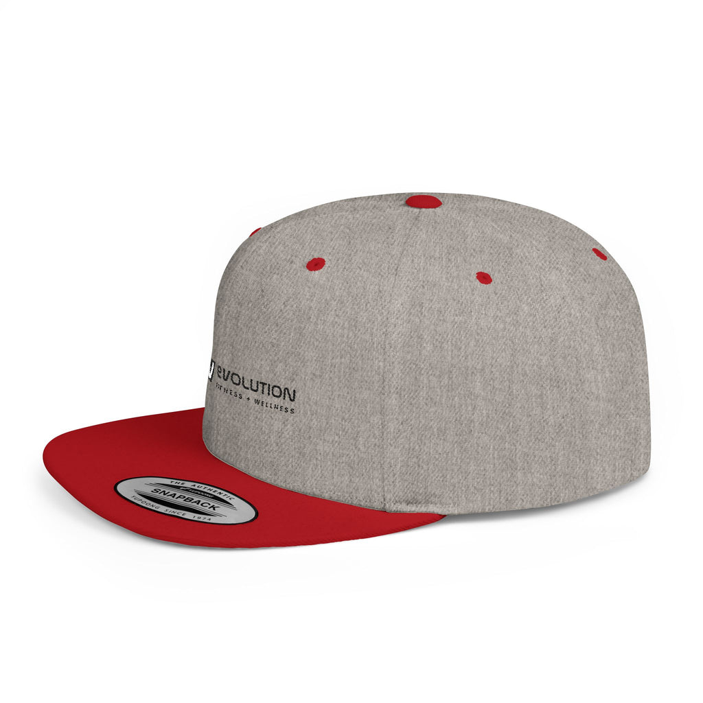 Flat Bill Snapback black logo