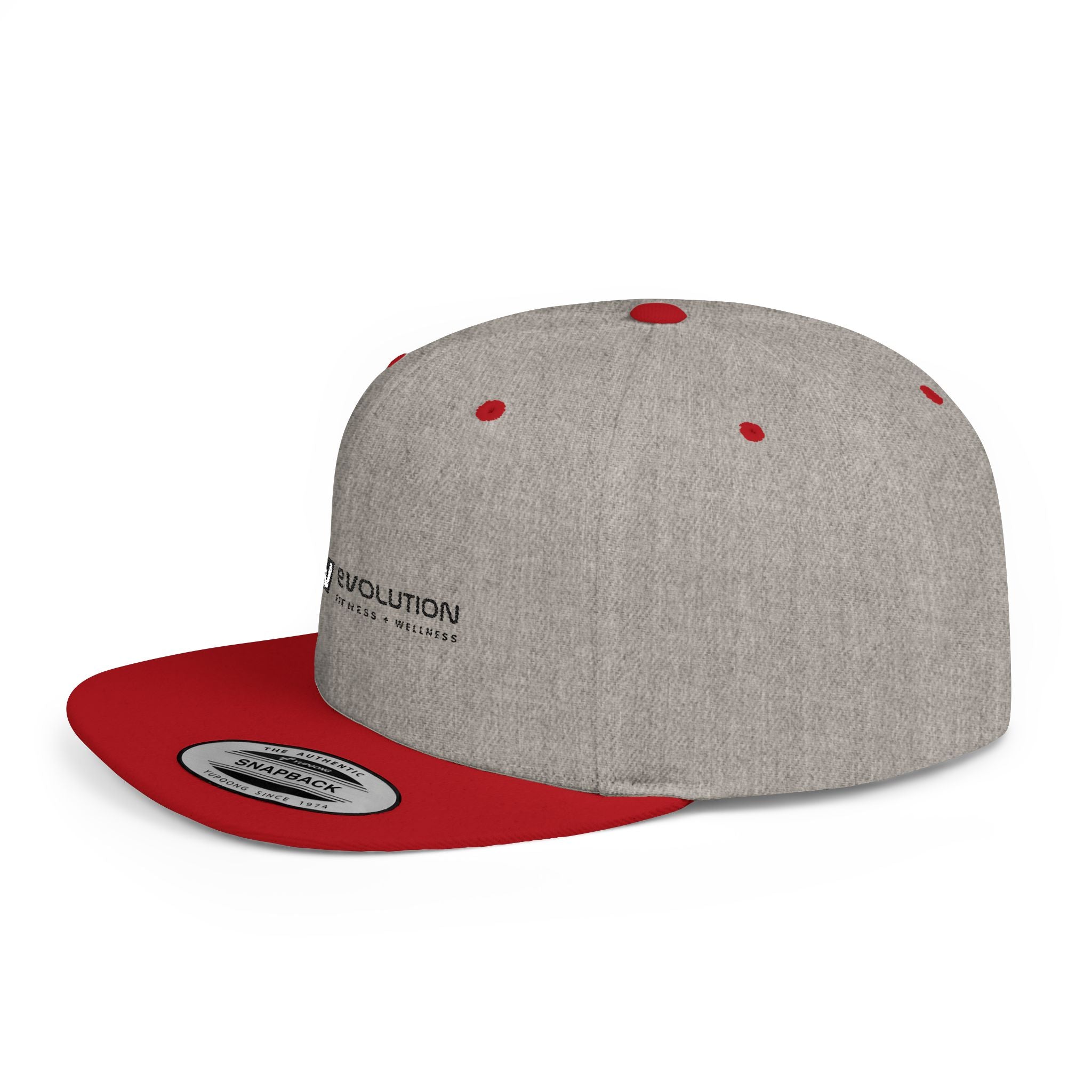 Flat Bill Snapback black logo