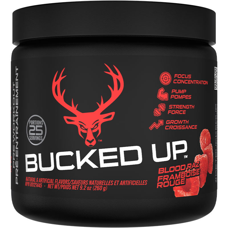 Bucked Up Pre-Workout Blood Raz 25 servings