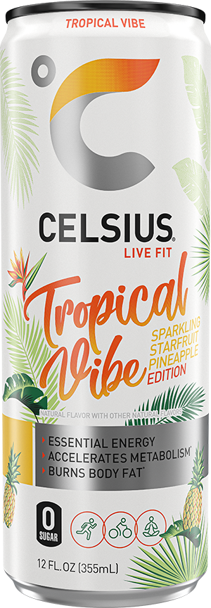 CELSIUS Tropical Vibe 355 mL can